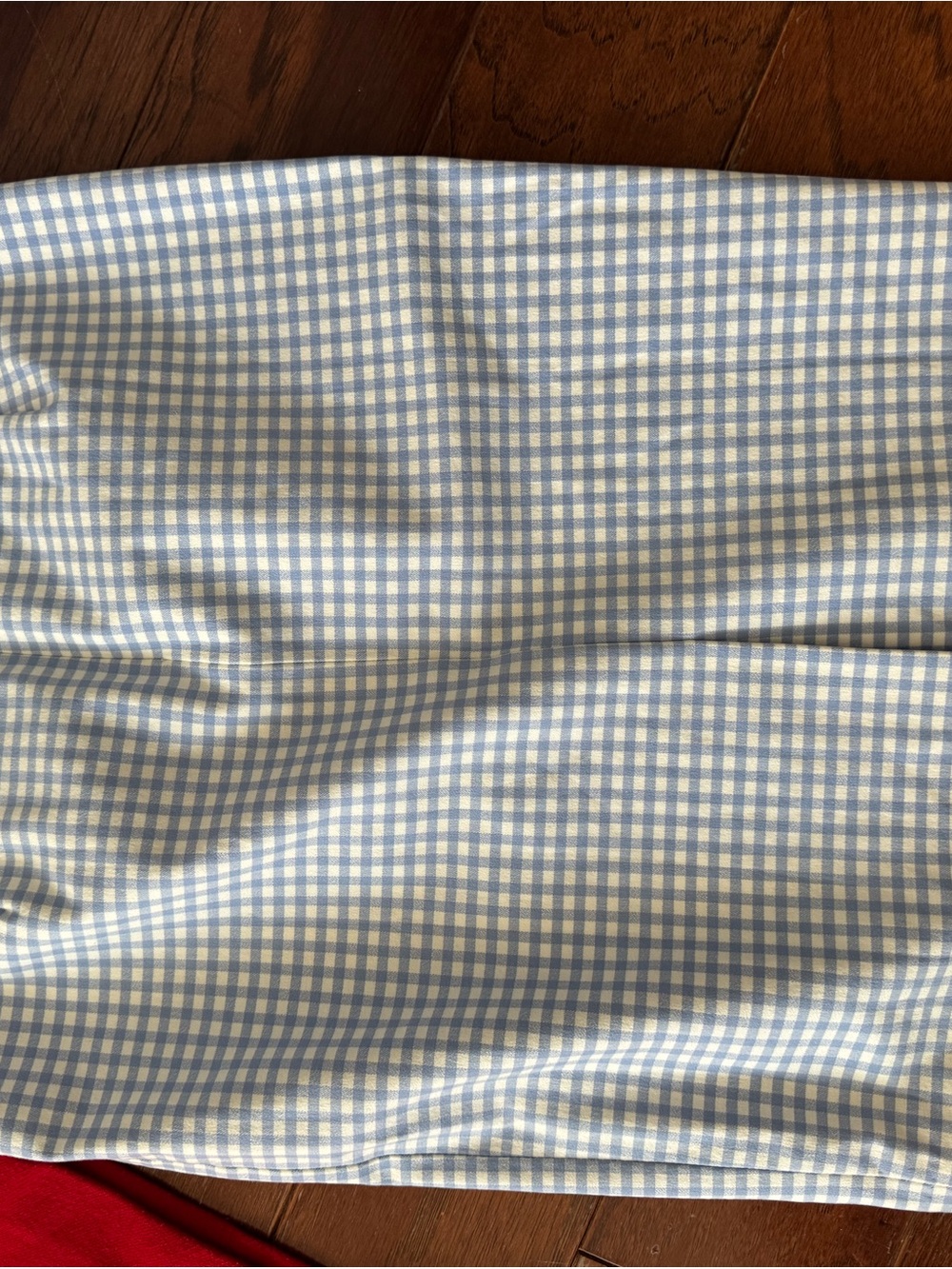 J. Crew Light Blue and White Gingham Pencil Skirt - Picture 3 of 3
